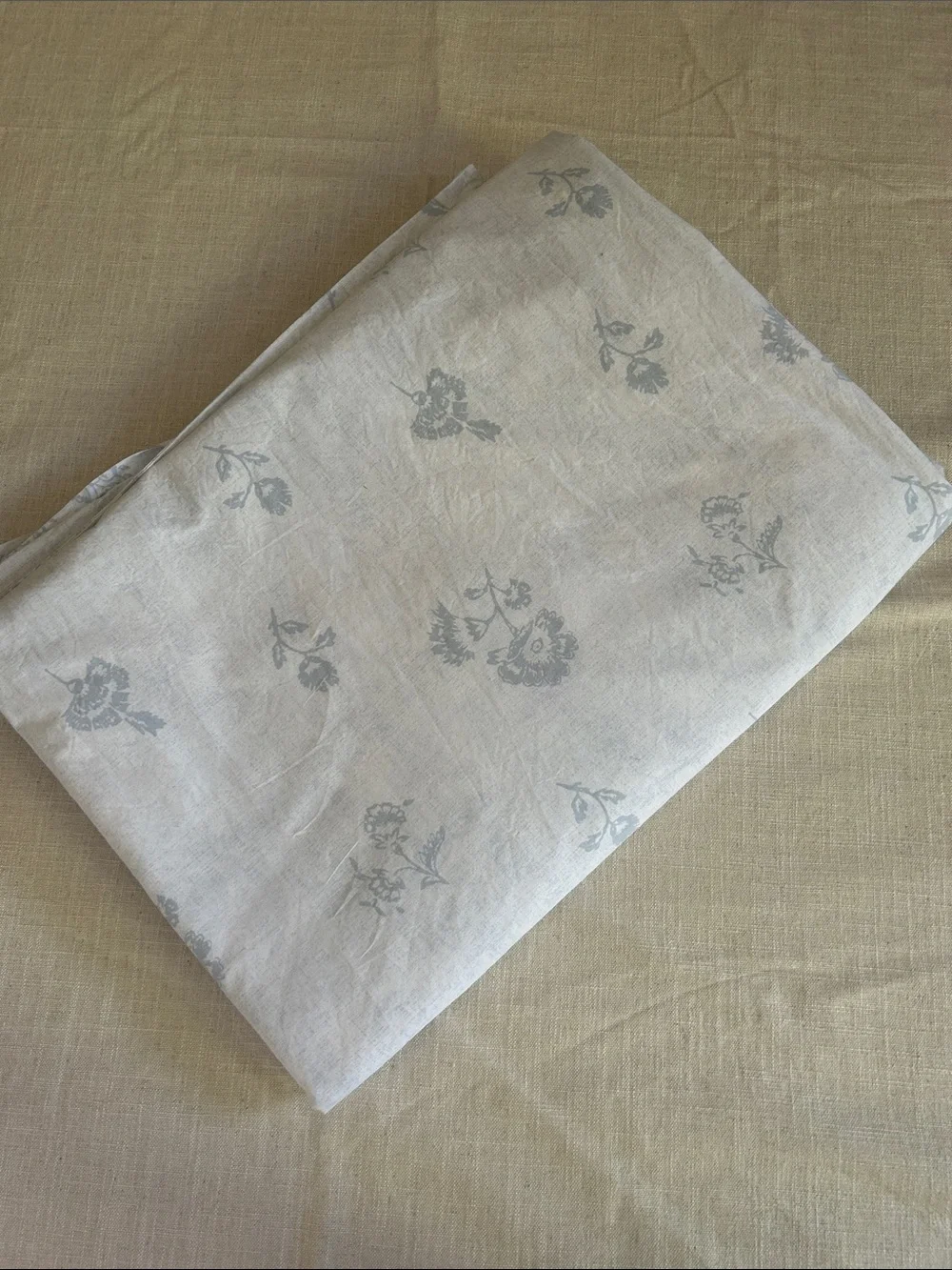 Cabbages & Roses Duvet Cover Blue Floral Queen Coastal Reversible Shabby Chic - Picture 9 of 12